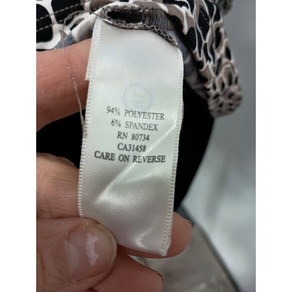 VTG Y2K BCBGMaxazria Womens Babydoll Halter Top Small Animal Print Coquette - Picture 8 of 8